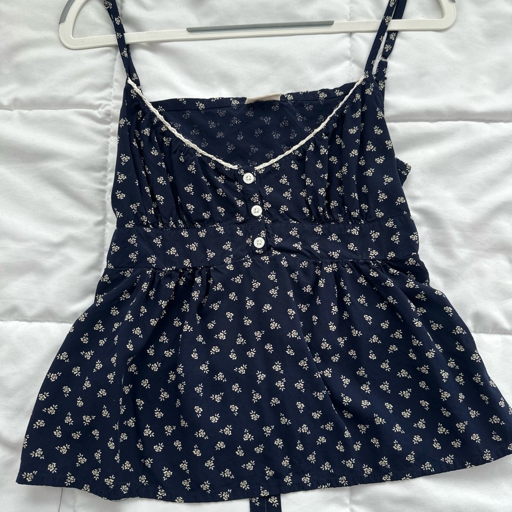 John Galt Floral Spaghetti Strap Women's Top